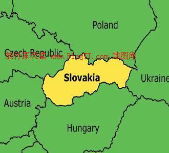斯洛伐克位置地图